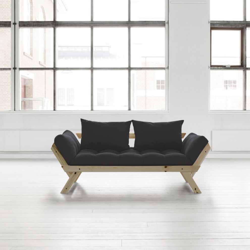 Divano letto futon bebop karup in legno naturale lettogiapponese.com